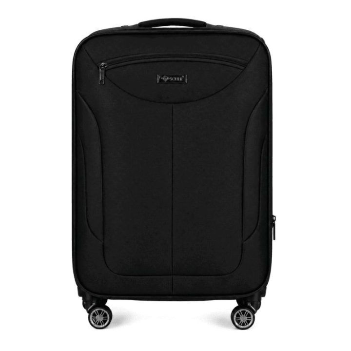 Juodas vidutinis kelioninis lagaminas Solier STL1801 55 l