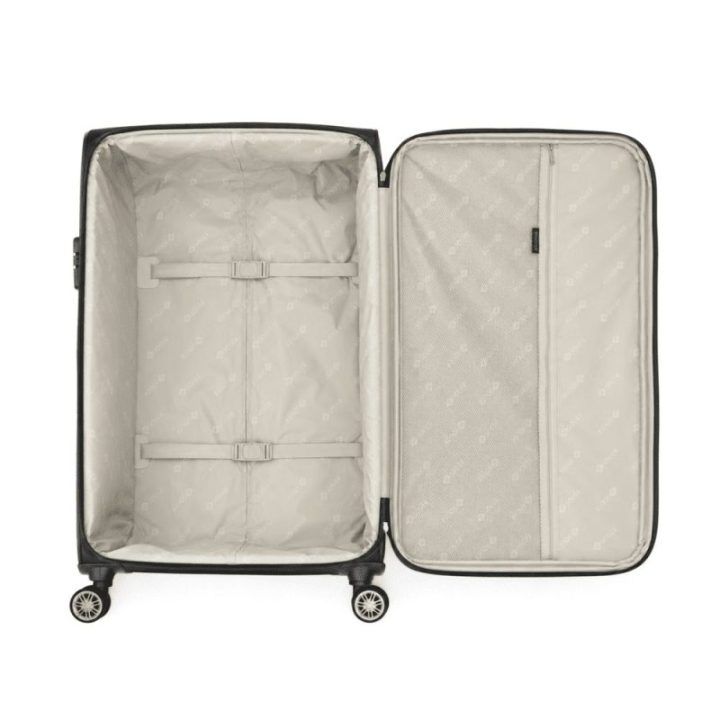 Juodas vidutinis kelioninis lagaminas Solier STL1801 55 l