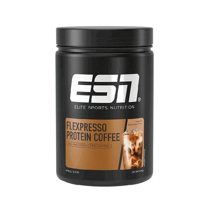 Proteinų kavos milteliai ESN Flexpresso 908 g, karamelės skonio