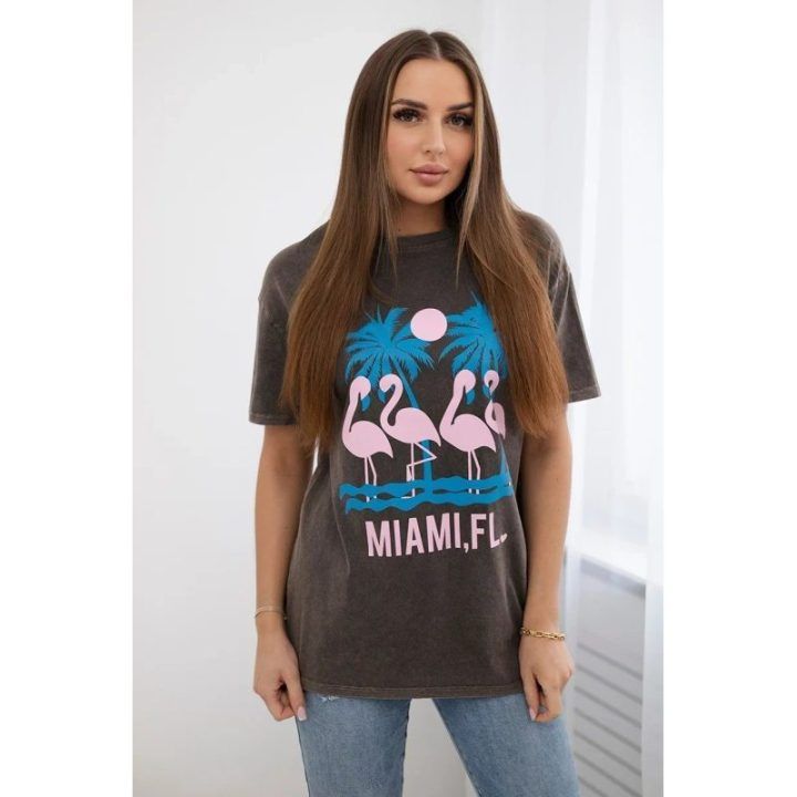 Rudos „Miami“ medvilninė palaidinė