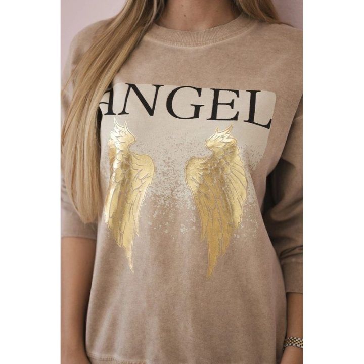 Moteriškas komplektas Angel, smėlio spalvos