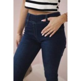 Tamsiai mėlynos džinsinės kelnės Dark denim pants