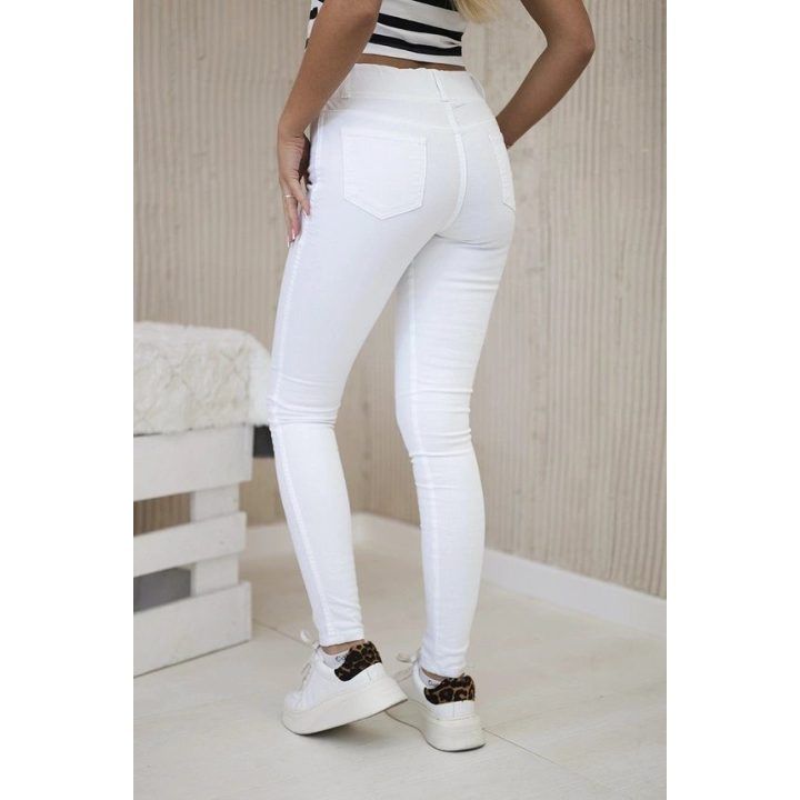 Balti džinsai Classic jeans white
