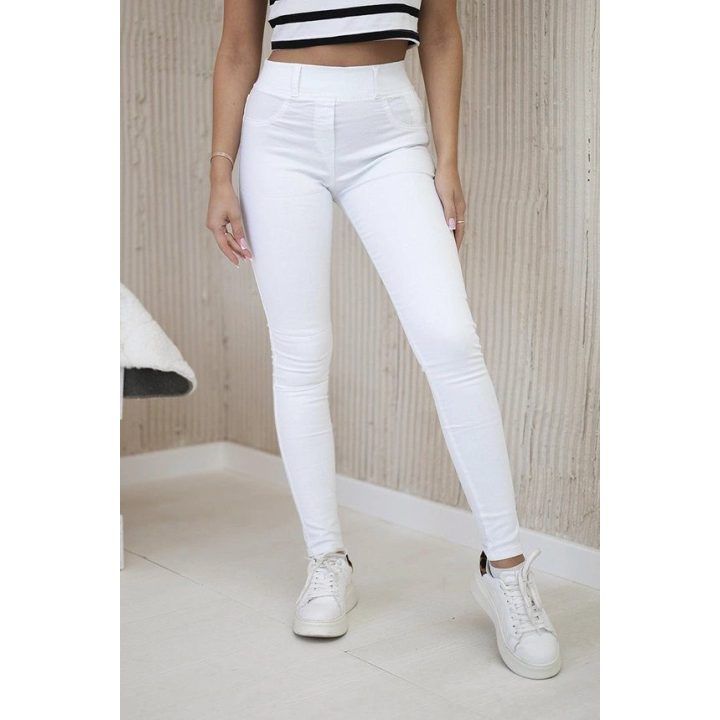 Balti džinsai Classic jeans white