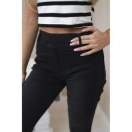 Moteriški juodi klasikiniai džinsai Classic jeans black
