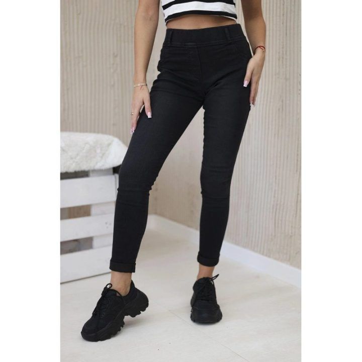Moteriški juodi klasikiniai džinsai Classic jeans black
