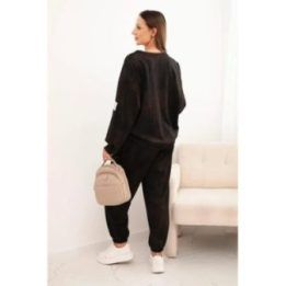 Moteriškas oversize komplektas juodos spalvos