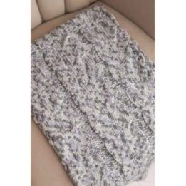 Moteriška žieminė kaklo mova iš vilnos mišinio, pilkai violetinė