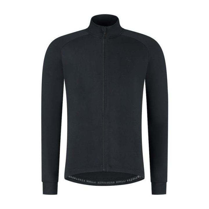Vyriški dviratininko marškinėliai ilgomis rankovėmis Rogelli Essential Light, juodi, 2XL