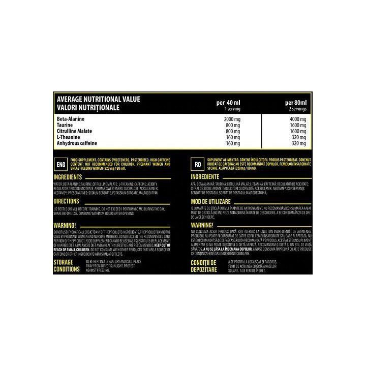 Pre-workout shot Genius Nutrition Fury Extreme 12 × 80 ml