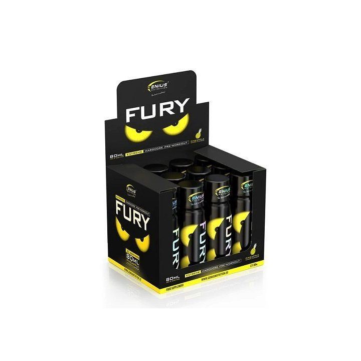 Pre-workout shot Genius Nutrition Fury Extreme 12 × 80 ml