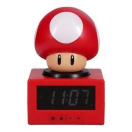 Paladone Super Mario Super Mushroom skaitmeninis žadintuvas su naktine lempute