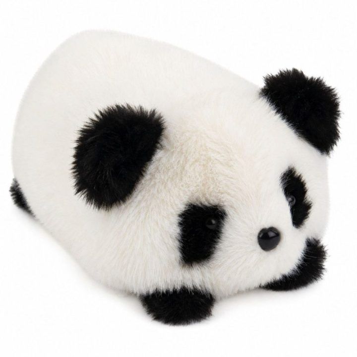 Minkštas pliušinis pandos žaislas juodai baltas, 16 cm