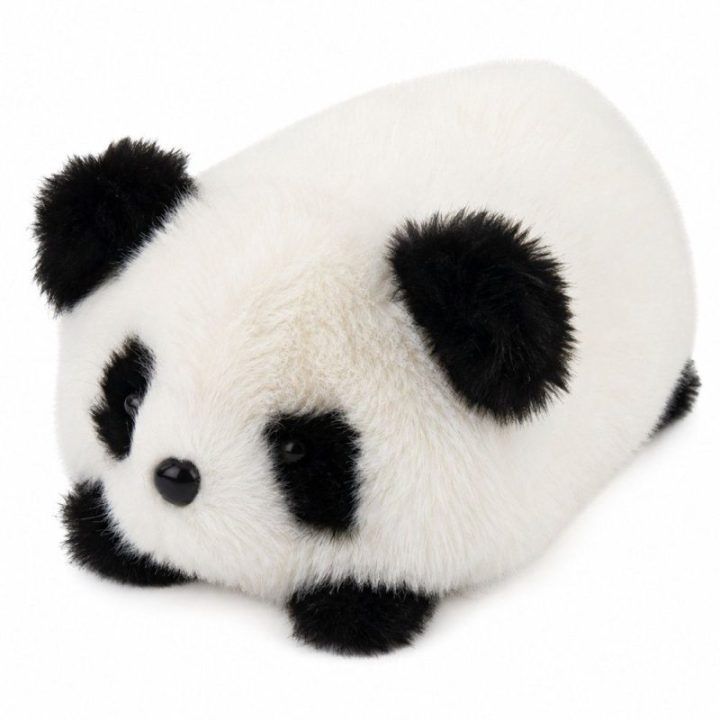 Minkštas pliušinis pandos žaislas juodai baltas, 16 cm