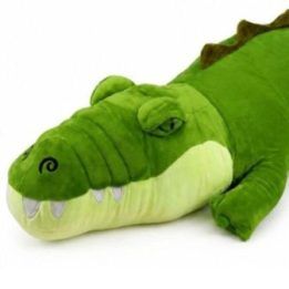 Žalias pliušinis krokodilas, 70 cm
