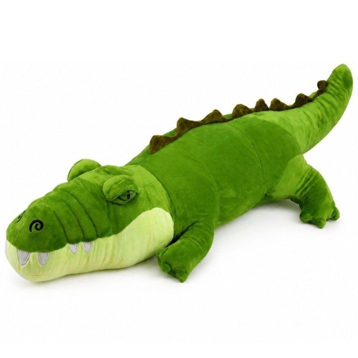 Žalias pliušinis krokodilas, 70 cm