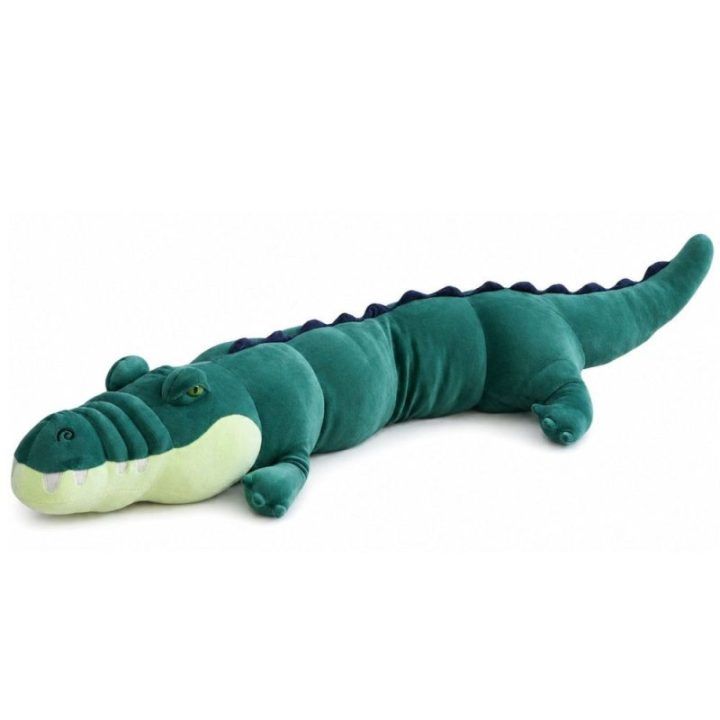 Didelis žalias pliušinis krokodilas, 150 cm