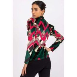 Velūro palaidinė su raukiniais Italy Moda