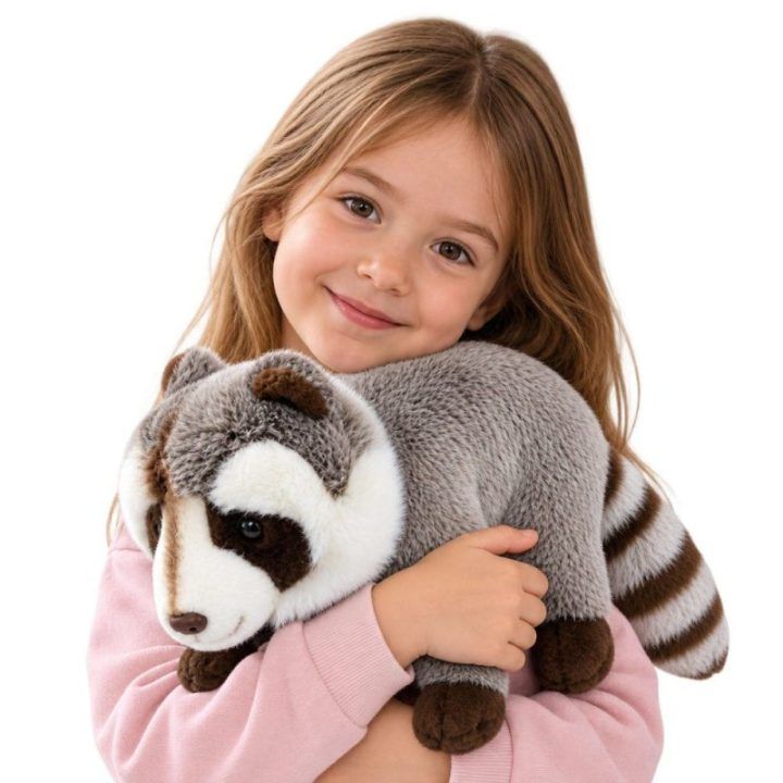 Pilkas meškėno pliušinis žaislas 45 cm