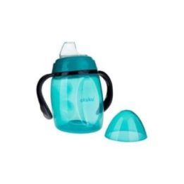 Puodelis su minkštu antgaliu Akuku A0366, mėlynas, 280 ml