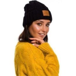 Juoda megzta kepurė Be Wear