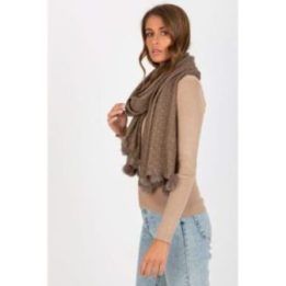 Mėlynos spalvos ažūrinė skara su kutais