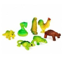 Kiaušinis su besivystančiu dinozauru vandenyje, baltas, 6,5 cm