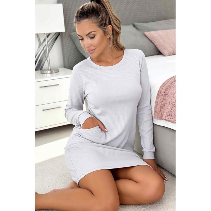 Pilki naktiniai marškiniai Donna