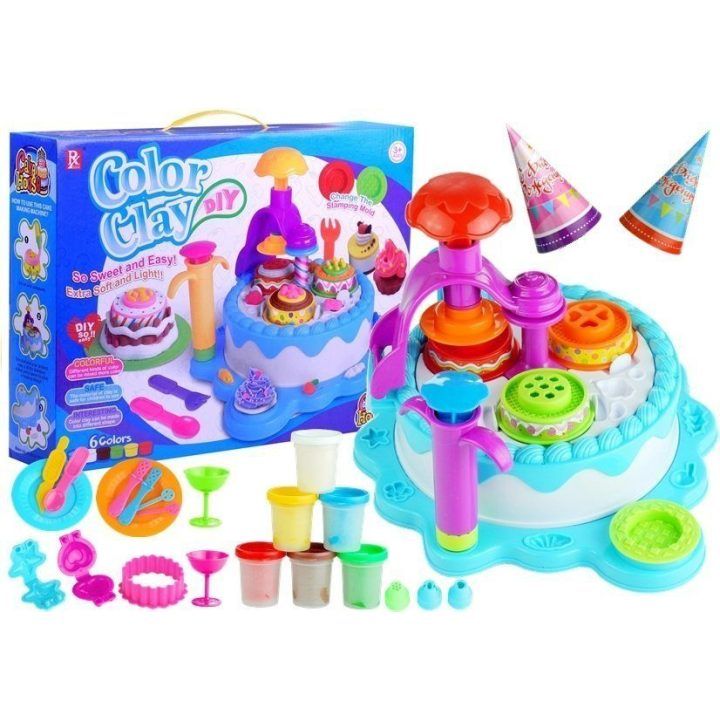 Spalvoto modelino rinkinys „Birthday Party Cake House“
