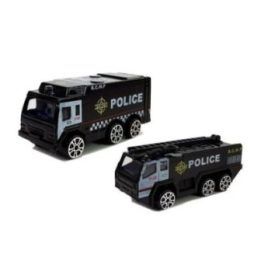 Sulankstomas policijos lėktuvas su automobiliais, 1:64, su šviesomis ir garsais