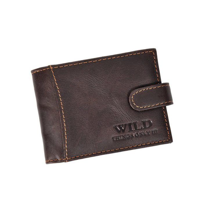 Natūralios odos vizitinių kortelių dėklas Wild