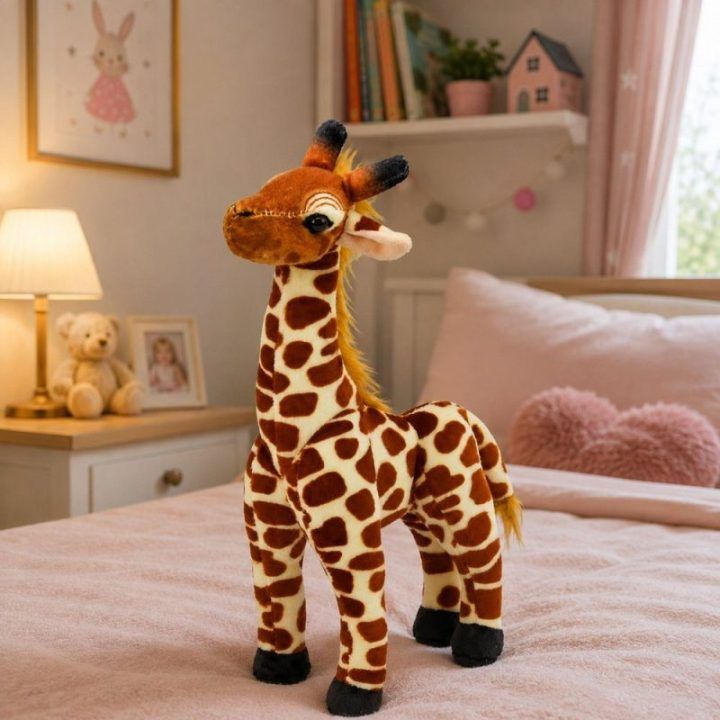 Minkštas pliušinis žirafos žaislas 30 cm