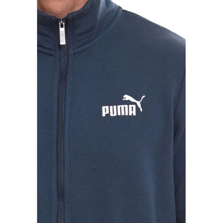 Vyriškas džemperis su užtrauktuku Puma ESS Track, tamsiai mėlynas