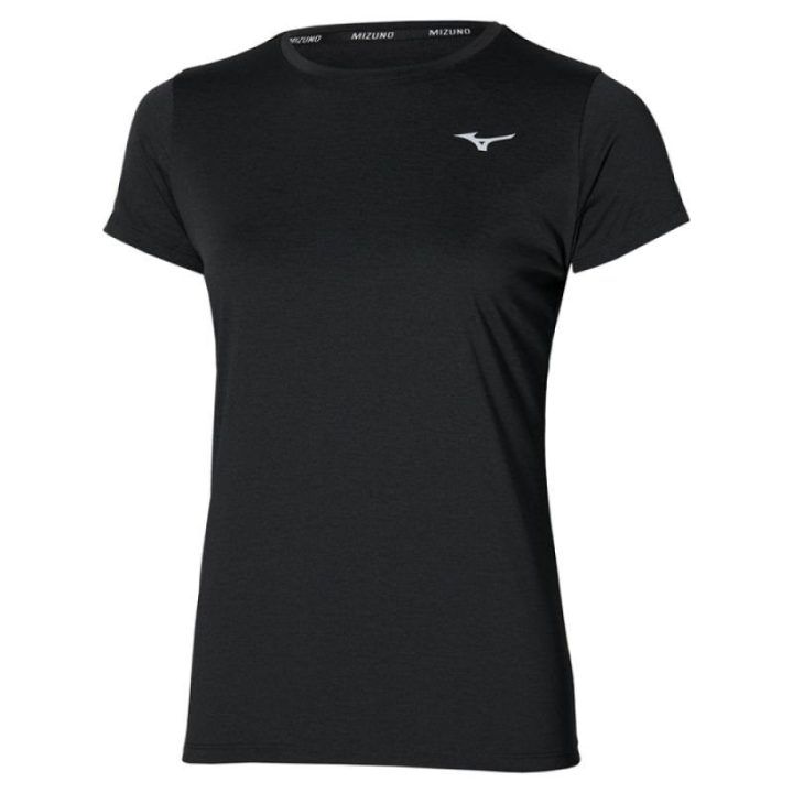 Moteriški marškinėliai Mizuno Impulse Core Tee, juodi