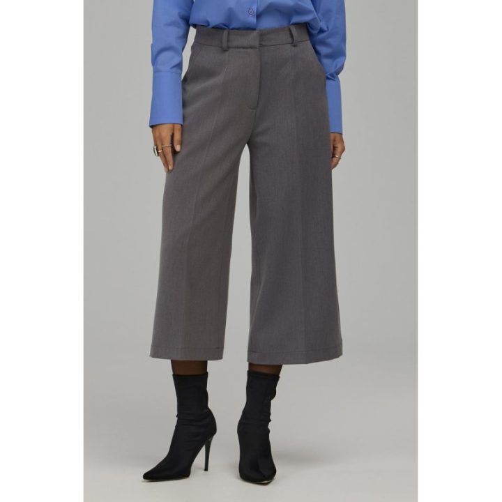Moteriškos cropped plačios kelnės Nife