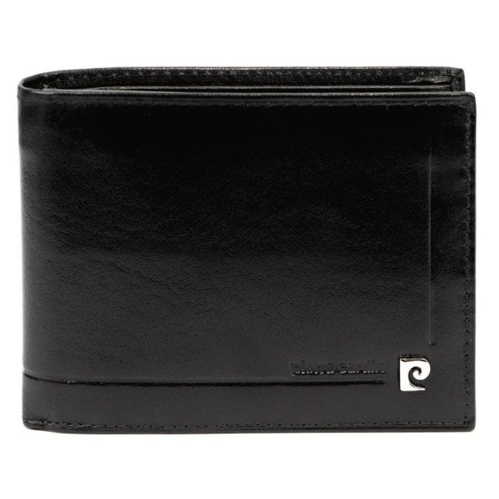 Juodas natūralios odos diržas Pierre Cardin