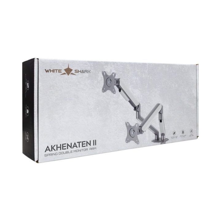White Shark AKHENATEN-II GMS-3212 monitoriaus laikiklis 2 monitoriams