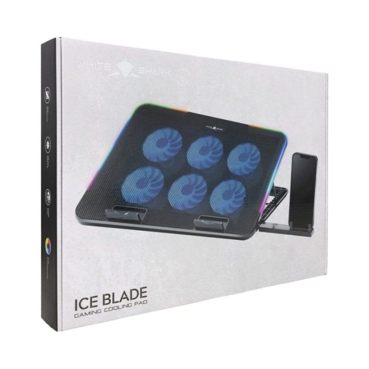White Shark ICE BLADE GCP-96 nešiojamojo kompiuterio aušinimo stovas
