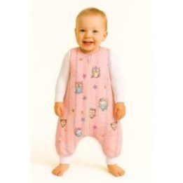 Kūdikio miegmaišis su kojytėmis BOBONO Pink Owls, TOG 2.5
