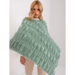 Mėtų spalvos oversize pončas