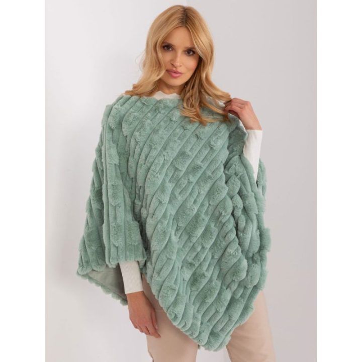 Mėtų spalvos oversize pončas