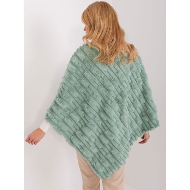 Mėtų spalvos oversize pončas