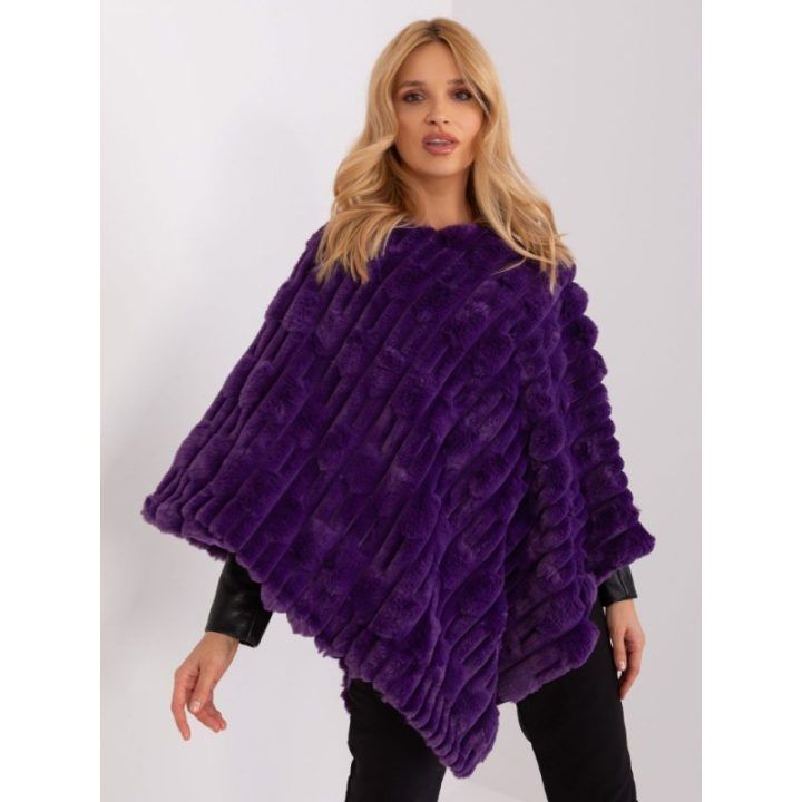 Violetinis pončas oversize