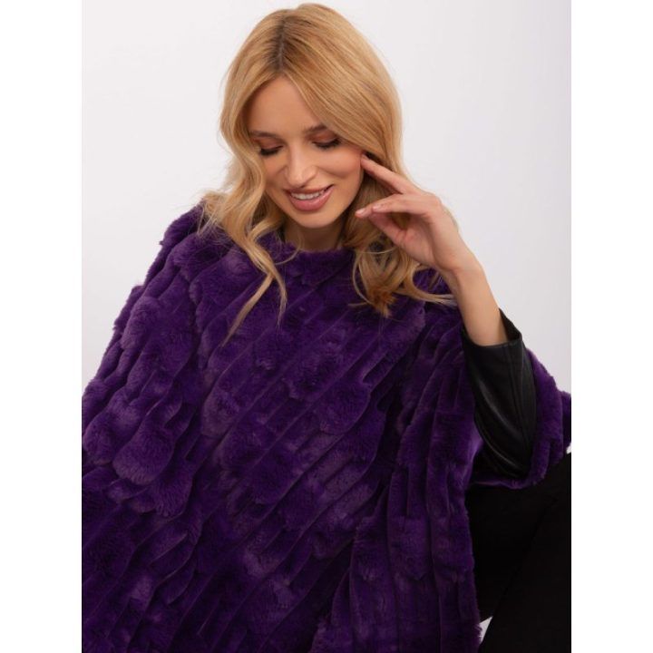 Violetinis pončas oversize