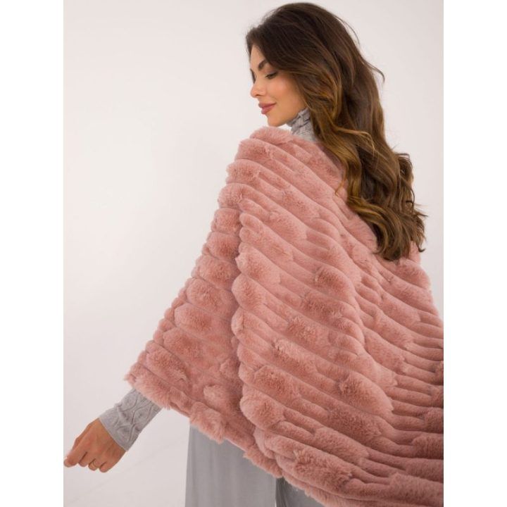 Tamsiai rožinis oversize pončas