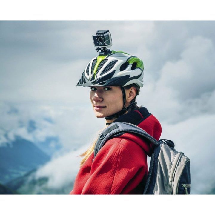 GoXtreme Helmet Mount 55236 šalmo laikiklis veiksmo kamerai, juodas