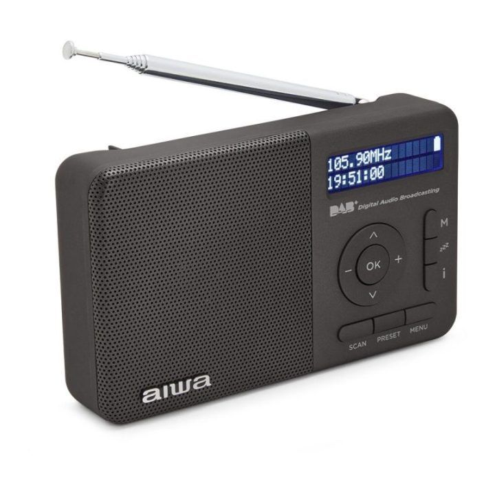 Aiwa RD-40DAB nešiojamas DAB+/FM radijas, juodas