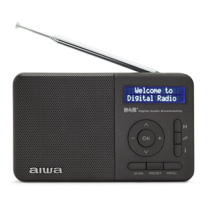 Aiwa RD-40DAB nešiojamas DAB+/FM radijas, juodas