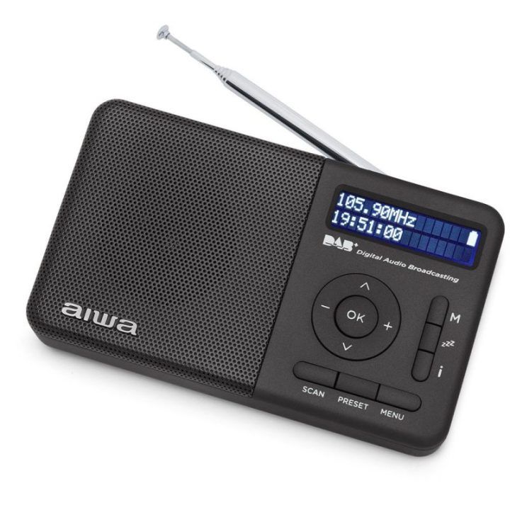 Aiwa RD-40DAB nešiojamas DAB+/FM radijas, juodas