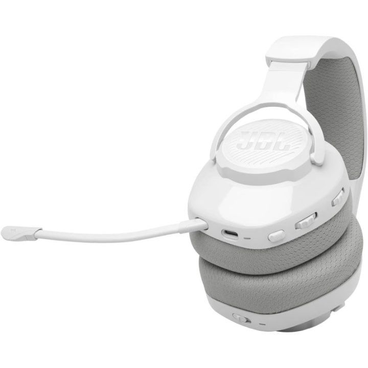 JBL Quantum 360 Wireless belaidės žaidimų ausinės, baltos